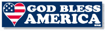 God Bless America Bumper Sticker