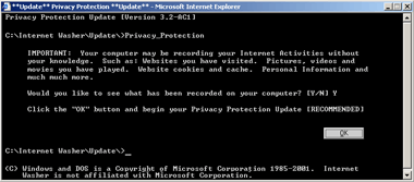Evil pop-up ad